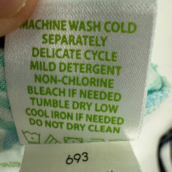 Lilly Pulitzer Palmetto Dress Women's Size M Lagoon Green Wave Rider Pima Cotton - Picture 8 of 9